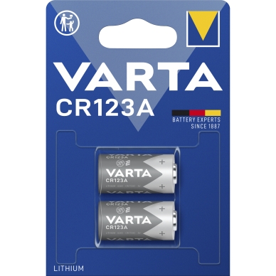 Varta Varta Professionelt Lithium CR123A batteri - 2 pk. 6205301402 Modsvarer: N/A