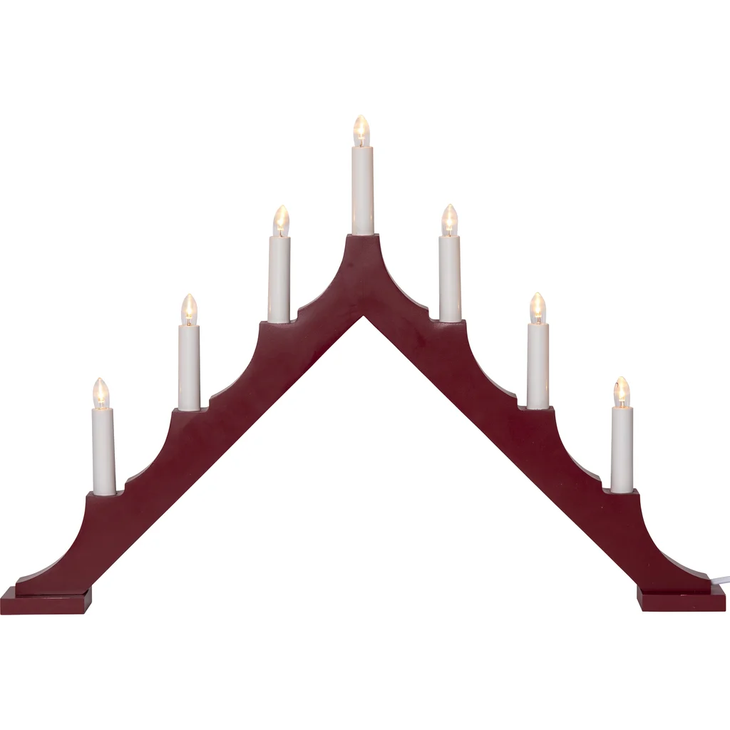 Ljusstake Alma Röd 58,5cm