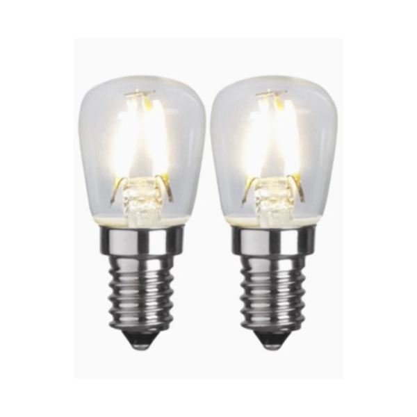 2-pack LED E14 lampor 1,3W 2700K