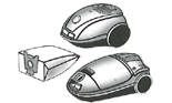 BOSCH Sacs d'aspirateur pour BOSCH SPHERA BSA20 - BSA2999 | inkClub