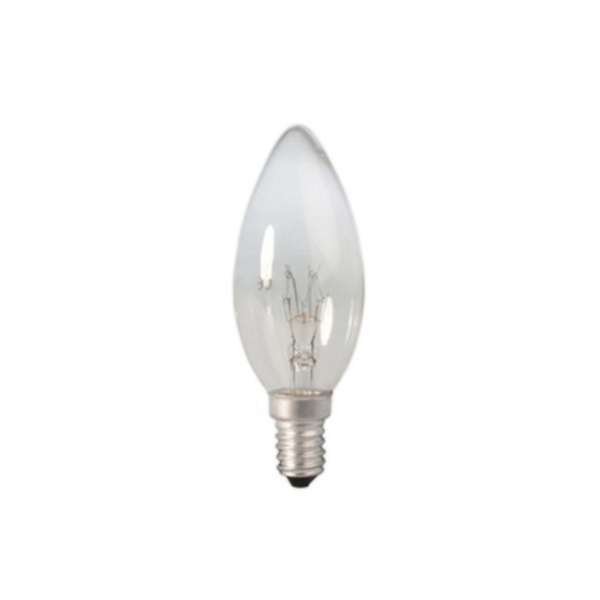 Glödlampa kronljus E14 25W 130V