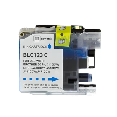 inkClub Blækpatron cyan, 800 sider KBA071 Modsvarer: LC123C