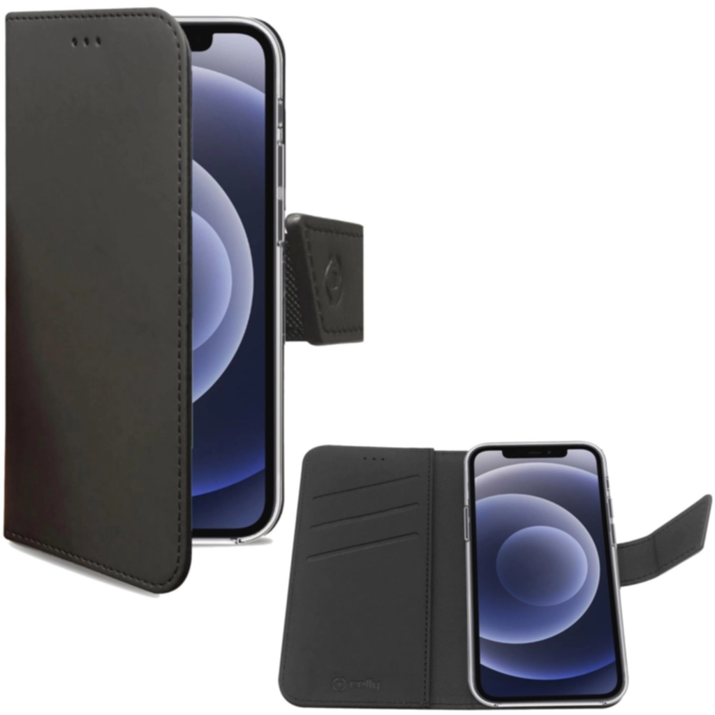 Celly Celly Wallet Case iPhone 13 Pro, svart Mobildeksel og futteral iPhone,Elektronikk