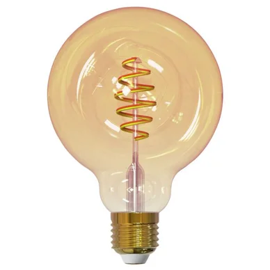 Airam Airam Smarta Hemp Filament LED-globe lyskilde amber, 95mm, spiral e27, 6w
