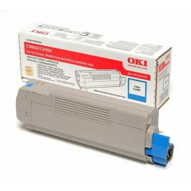 OKI Tonerkassette cyan 5.000 sider 43324423 Modsvarer: N/A billede