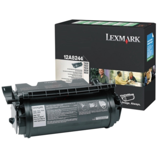 Lexmark Tonerkassett svart 24.000 sider 12A8244 Tilsvarer: N/A