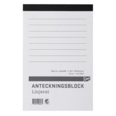 Other Notatbok A6 linjert, perforert, 5 stk Kontorrekvisita,Blokk og papir