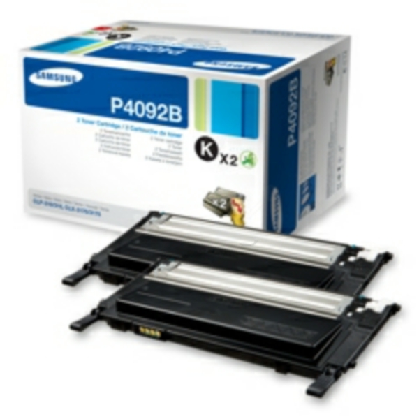 Samsung Tonerkassett svart twin pack, 1.500 sider CLT-P4092B Tilsvarer: N/A