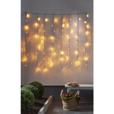 Star Trading ljusgardin 1,3x1,3m Golden Warm White