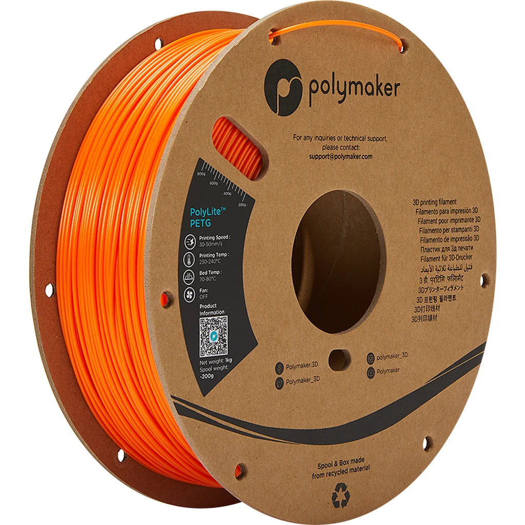 Polymaker Polylite PETG 1,75 mm - 1kg Orange