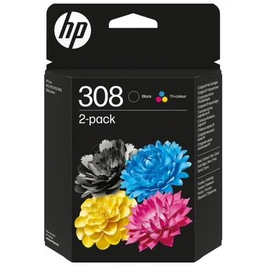 HP 308 Bläckpatron Multipack Svart + färg