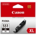 Canon 551 XL Mustepatruuna valokuvamusta