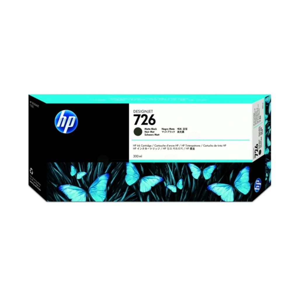 HP 726 Bläckpatron Mattsvart