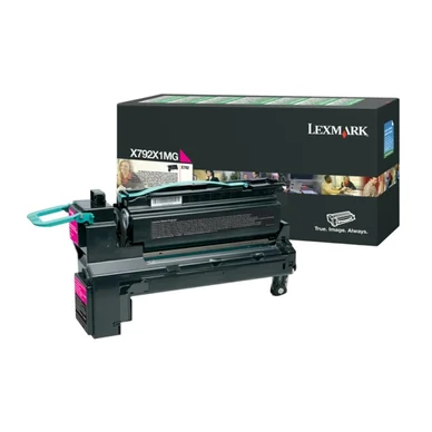 Lexmark Tonerkassette magenta 20.000 sider X792X1MG Modsvarer: N/A billede