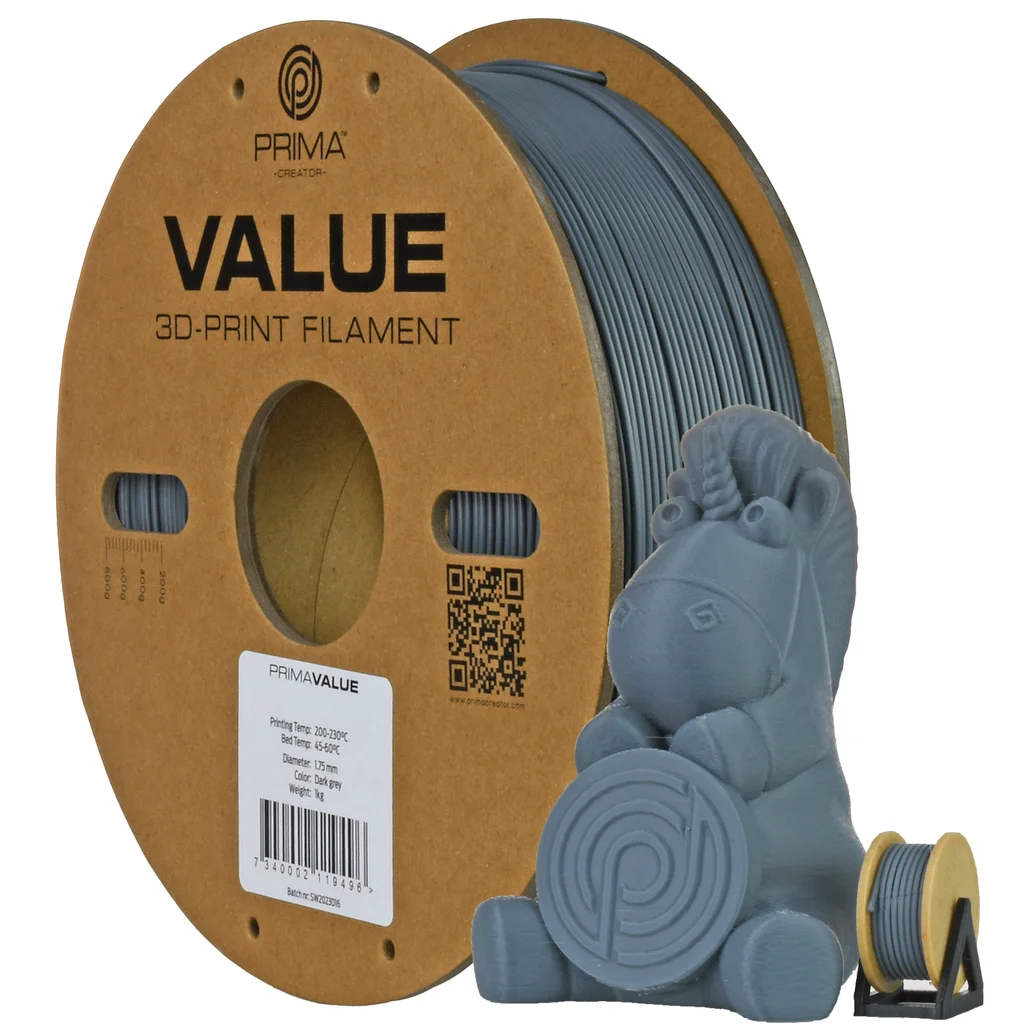 PrimaValue ABS - 1,75mm -1kg - Mörkgrå