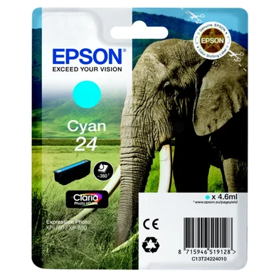 Epson Epson 24 Blækpatron Cyan T2422 Modsvarer: N/A billede