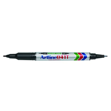 Märkpenna Artline EK-041T Twin Marker svart