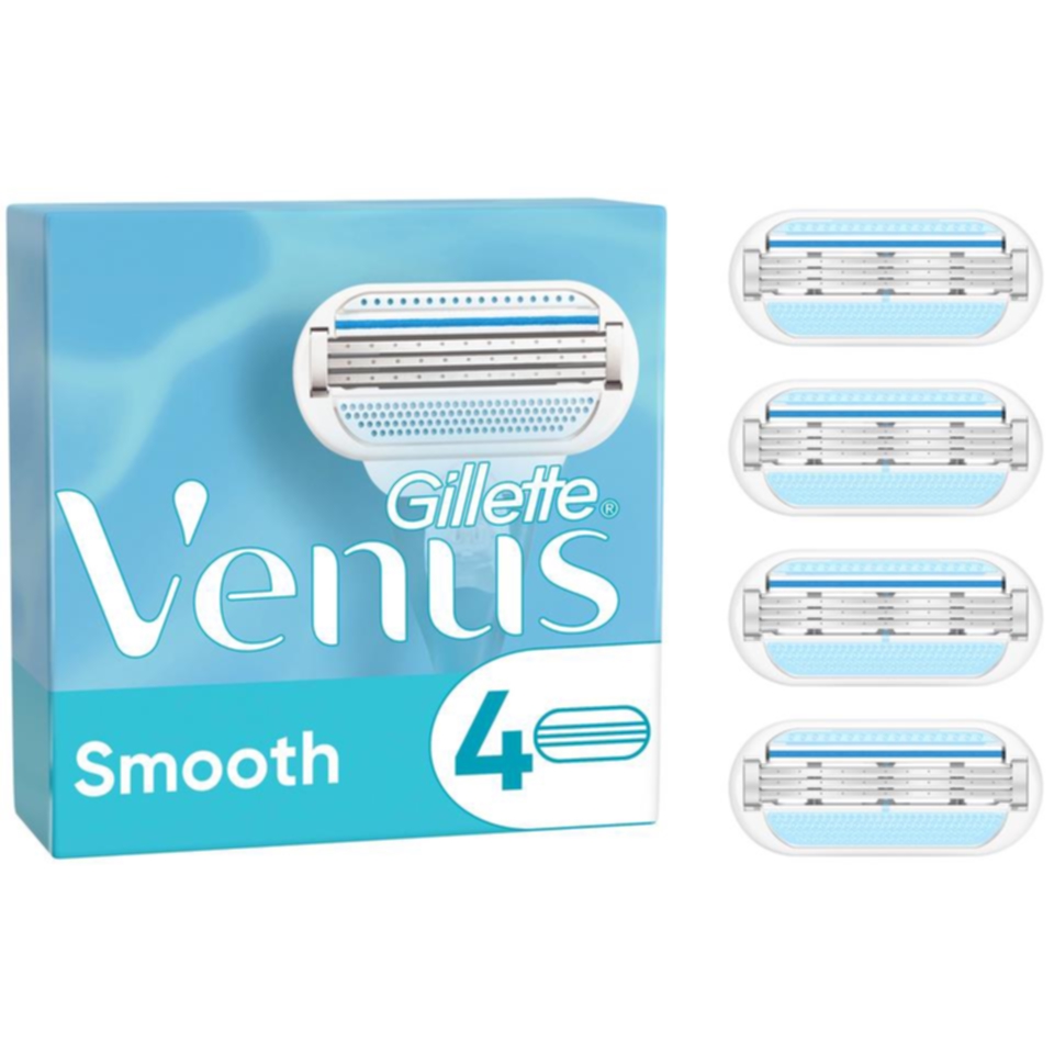 Gillette Gillette Venus Smooth barberblad, 4-pakning Barberblad og barberhøvler,Personpleie,Barberblad og barberhøvler