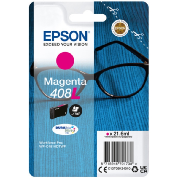 Epson Blekkpatron magenta, 1.700 sider T09K3 Tilsvarer: N/A