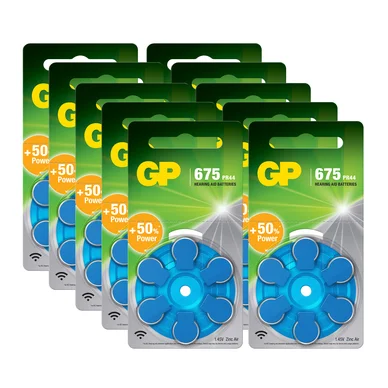 GP BATTERIES GP ZA 675-D6 / PR44, 10 stk/pakke GPZA675-D6-10 Modsvarer: N/A