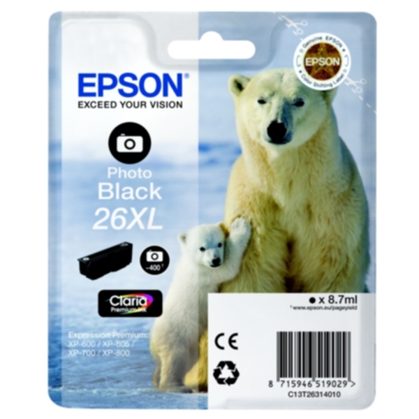 Epson Epson 26XL Blekkpatron svart foto Blekk