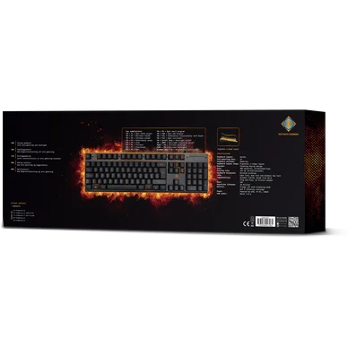 Deltaco DK210 Gamingtangentbord, LED, USB, Nordic