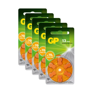 GP BATTERIES GP ZA 13-D6 / PR48, 5 stk/pakke GPZA13-D6-5 Modsvarer: N/A