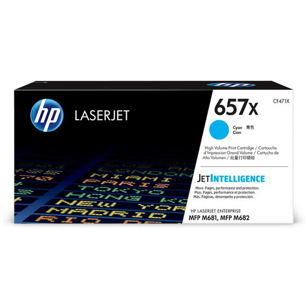 HP 657X Tonerkassett Cyan