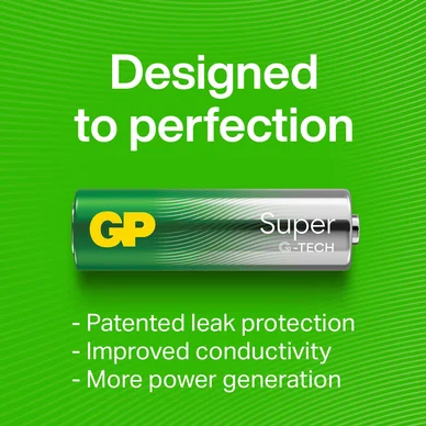 GP Super Alkaline AA-batteri 15A/LR6 40-pack