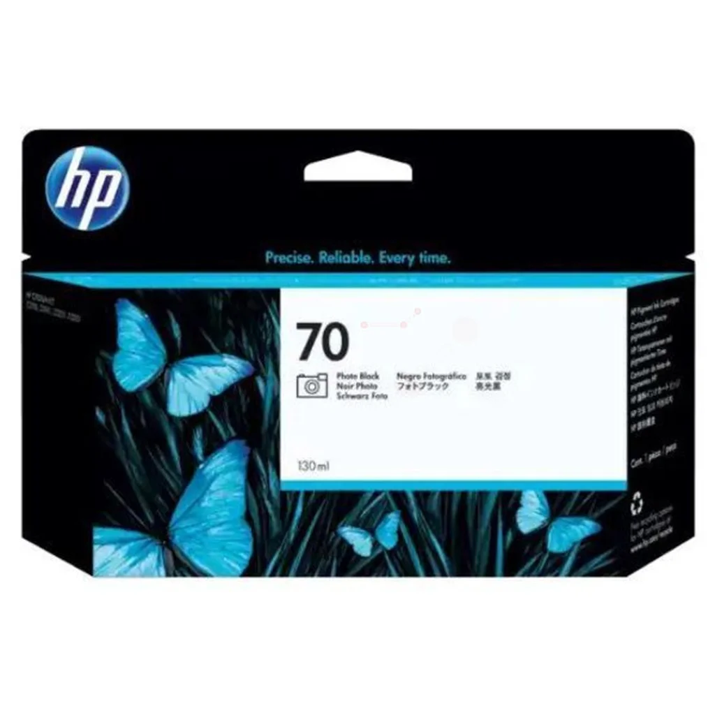 HP 70 Bläckpatron Svart foto