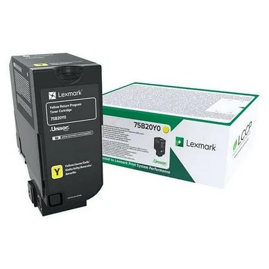 Lexmark CS727/CX727/CS728 toner gul (Return) 13k 75B20Y0 Modsvarer: N/A billede
