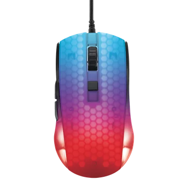 Deltaco DM310 Ultralätt Datormus Gaming Semi-transparent RGB