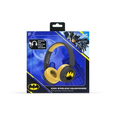 OTL Technologies alt Batman Hovedtelefon On-Ear Junior trådløs sort