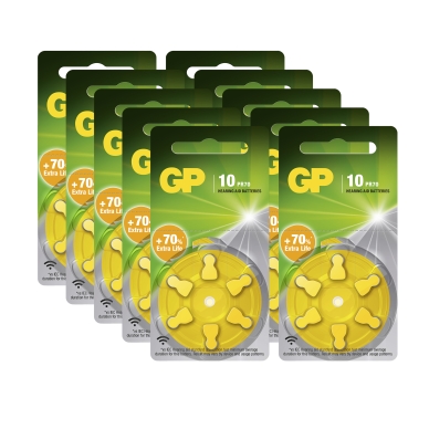 GP BATTERIES alt GP ZA 10-D6 / PR70, 10-pack