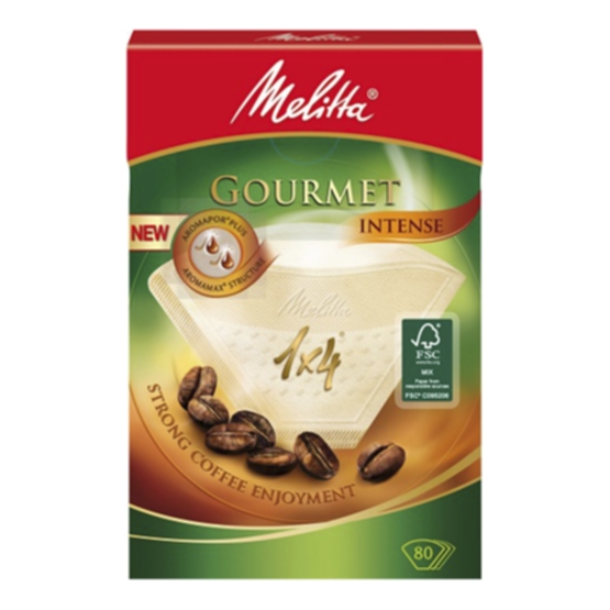 Melitta Melitta Kaffefilter Gourmet Intense 1x4 80-pakk Te- og kaffetilbehør,Servering,Livsmedel,Te- og kaffetilbehør