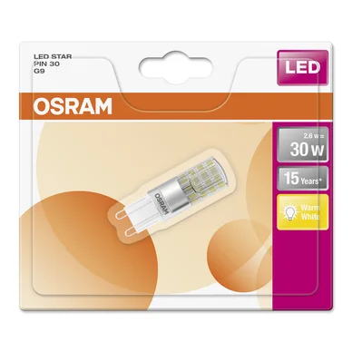 Osram LED-lampa G9 2,6W 2700K 320 lumen