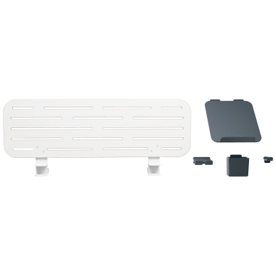 Leitz Ergo pegboard organiseringstavle til skrivebordet med laptop holder, 80x25 cm