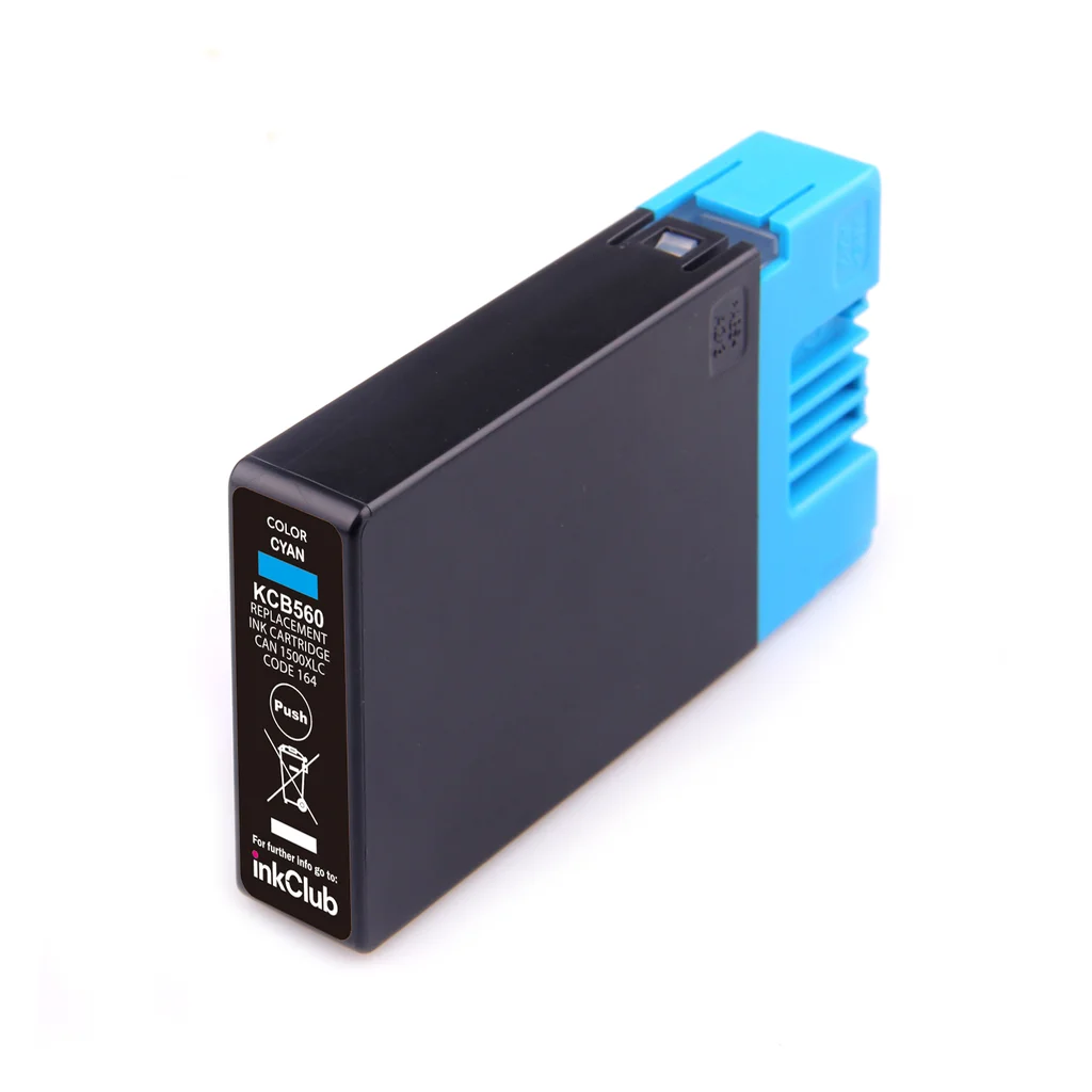 Bläckpatron cyan, ersätter Canon PGI-1500XLC
