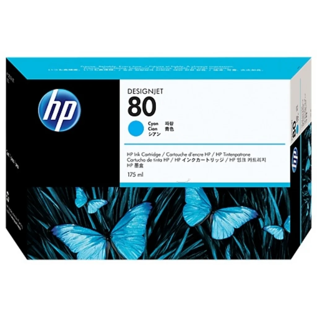 HP 80 Bläckpatron Cyan