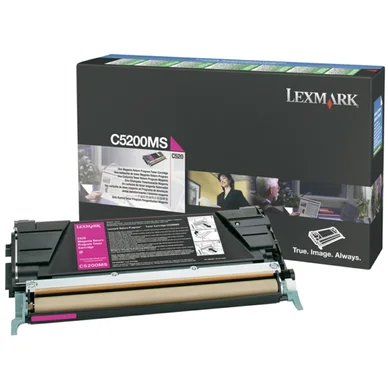 Lexmark Tonerkassette magenta 1.500 sider return C5200MS Modsvarer: N/A billede