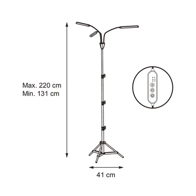 Plantebelysning Palm 24W/940 1130lm