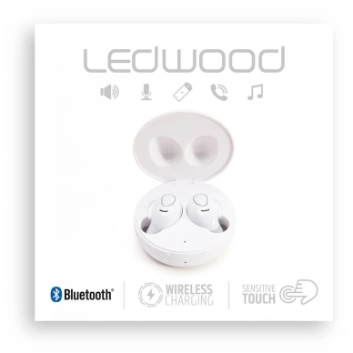 Ledwood alt LEDWOOD Hörlur i9 TWS True Wireless In-Ear Vit Mic