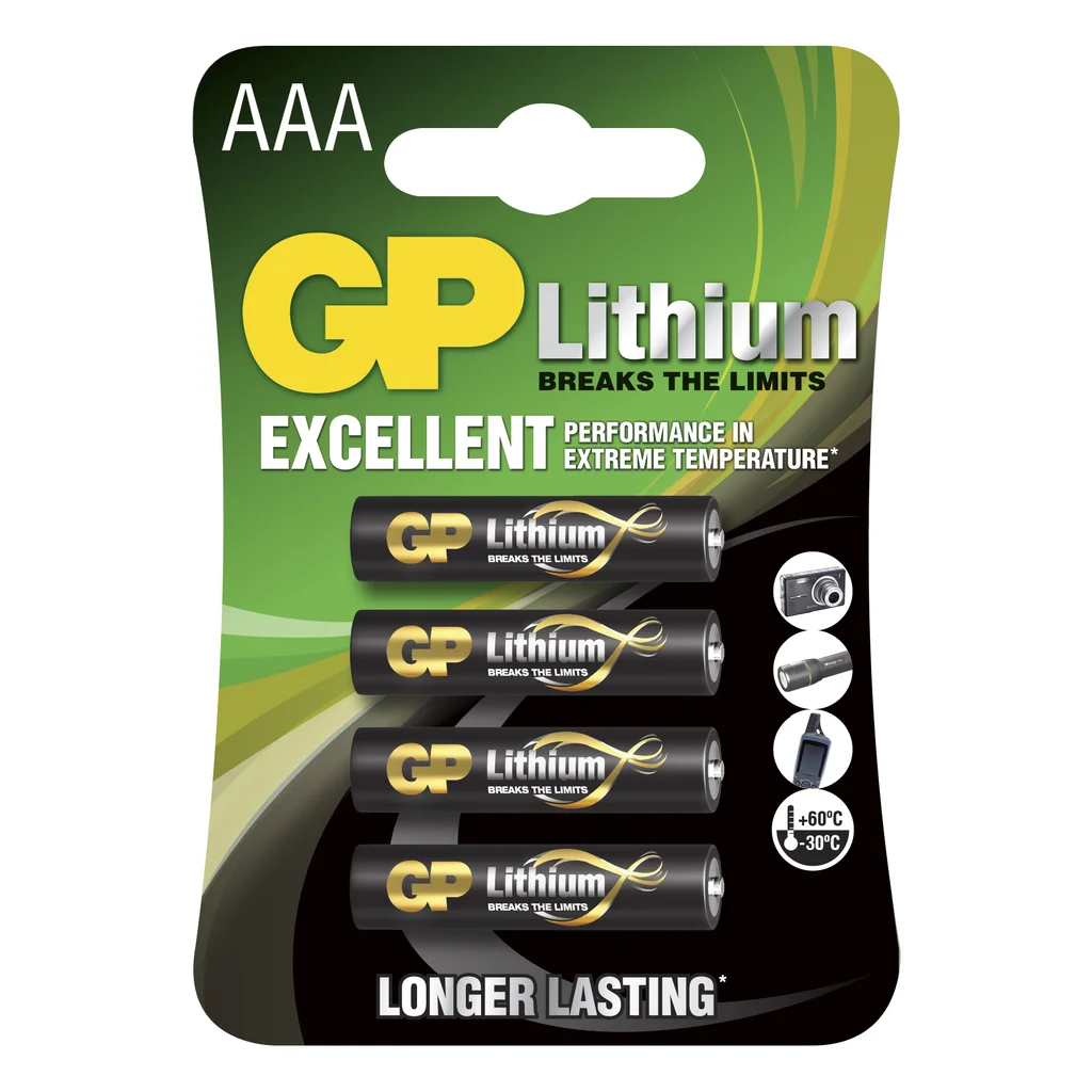 GP AAA-litiumbatteri 1.5V, 24LF-2U4