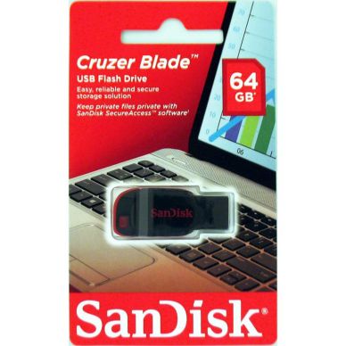 SANDISK alt SanDisk USB -muistikortti 2.0 Blade 64 Gt