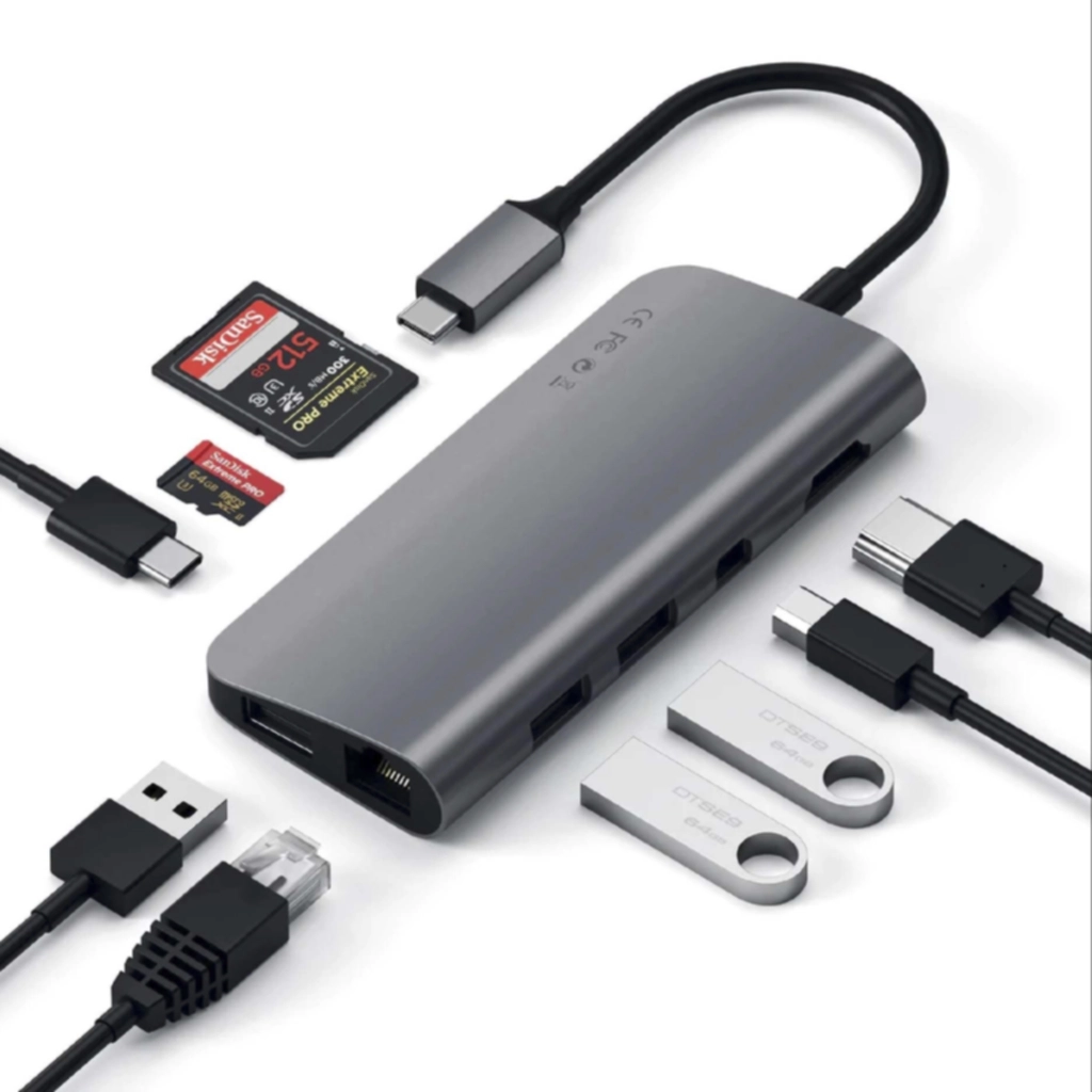 Satechi Satechi USB-C Multimedia Adapter 4K HDMI, Space Grey USB-hub,Elektronikk