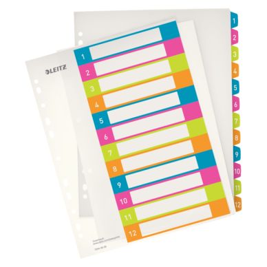 Leitz alt Register printbar PP A4+ 1-12 WOW farver