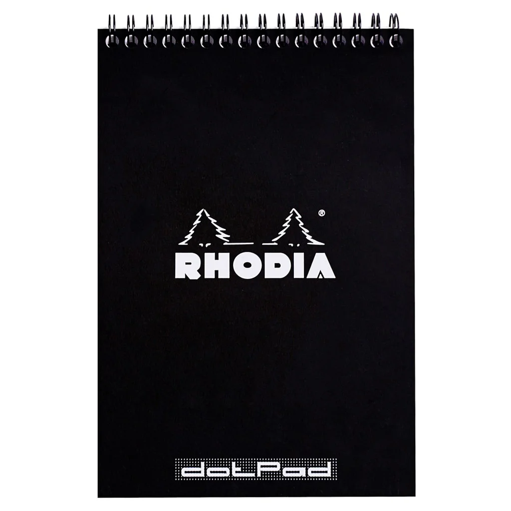Rhodia NotePad wire black A5 dot