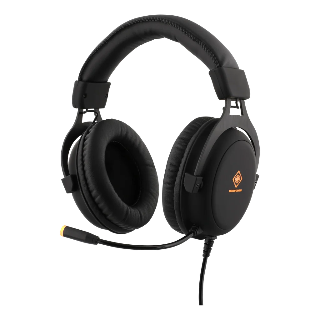 Deltaco DH310 Gaming Headset 57mm, LED, svart