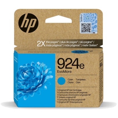 HP HP 924E (XL) Mustepatruuna syaani