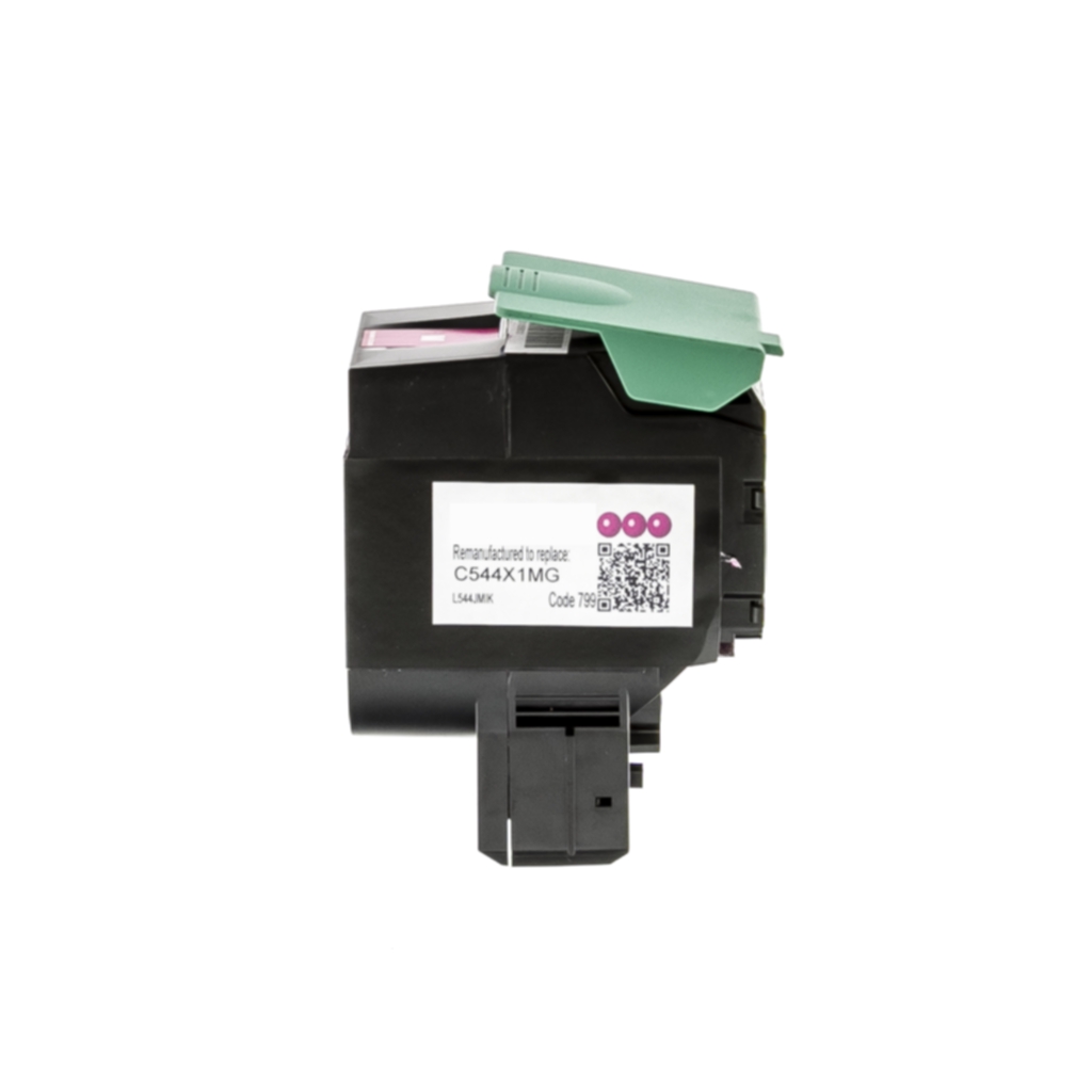 Tonerkassett, erstatter Lexmark C544X1MG, magenta, 4.000 sider Toner